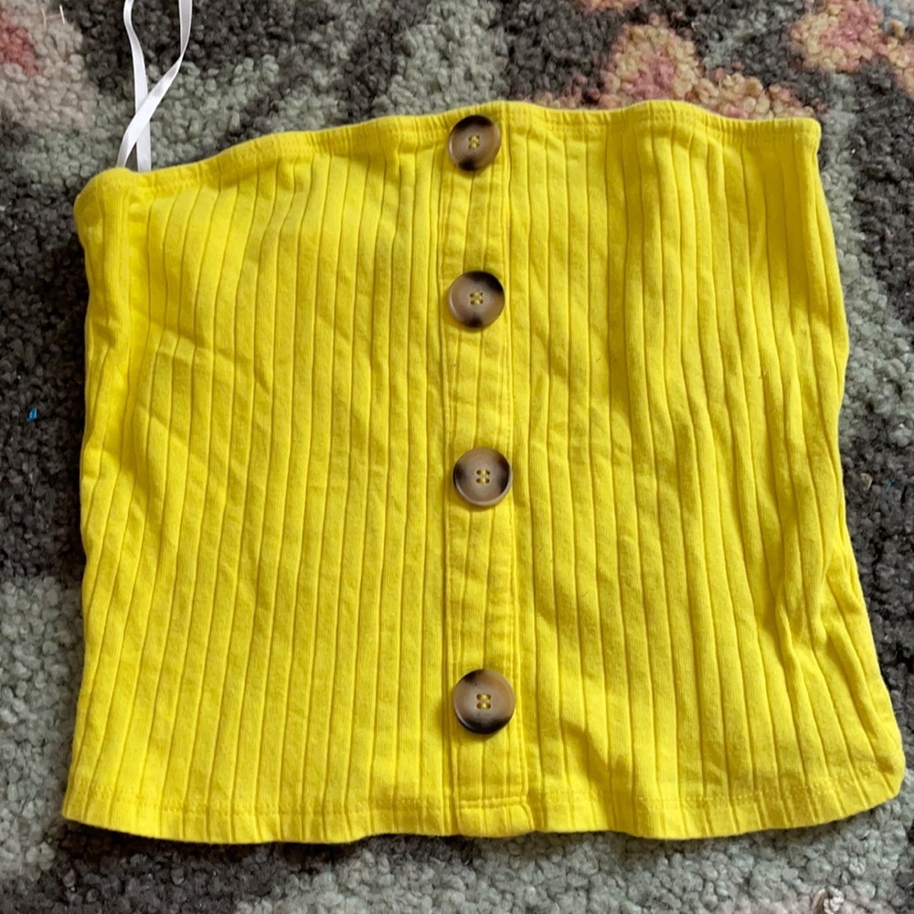 yellow tube top